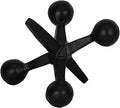 Black Metal Jacks Decorative Object – Abstract Sculpture Modern Home Decor Ornament – Shelf Styling & Coffee Table Decor for Bathroom, Office & Living Room – 7" x 5"