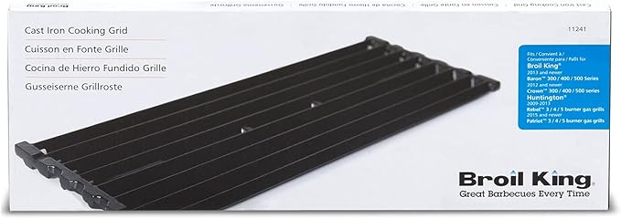 Broil King 11241 Grid-Baron Cast Iron Cooking Grate, one Size, Black