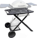 Portable Cart for Weber Q1200, Q1000, Q2200, Q2000, Q2400, Folding Cart for Outdoor BBQ，Portable Stand for Weber Q Series Gas Grills and Ninja Woodfire OG700 Series