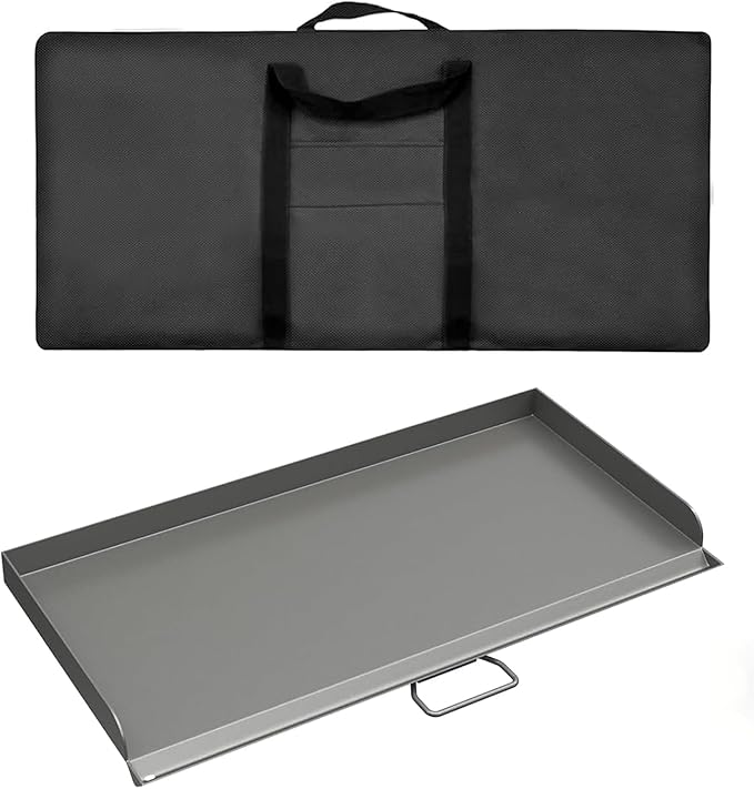 Professional 14x32 in Flat Top Steel Griddle for Camp Chef EX60LW EX60P, Fry Griddle Accessories for Camp Chef 2 Burner Propane Stove Grill,1 Carry Bag