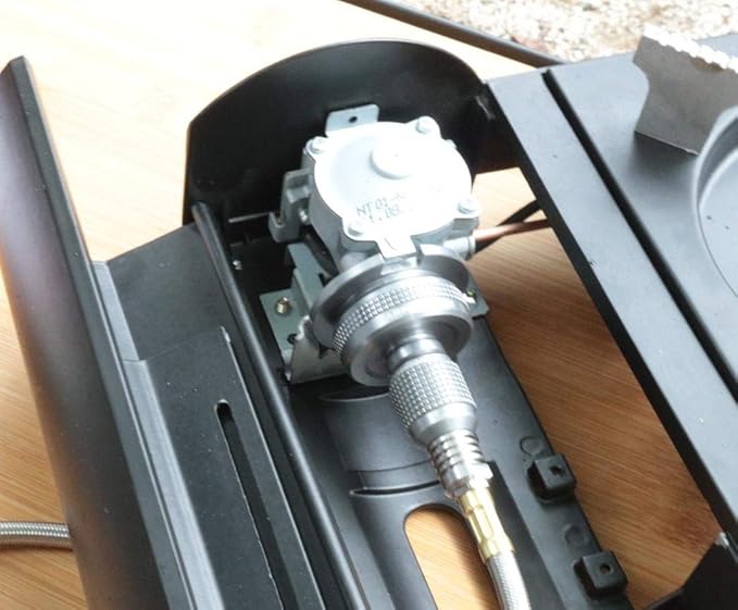 camping moon Camping Gas Stove Adapter, Input: EN417 Lindal Valve Canister, Output: Butane Gas Stove Z13M