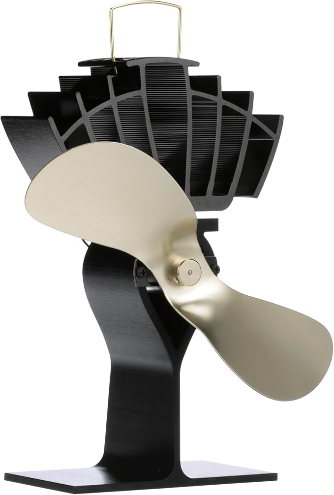 Ecofan UltrAir Heat Powered Stove Fan - Powerful Classic Design, High Performance, Perfect for Wood Stoves, 125 CFM - Circulates Warm Air Efficiently & Reduces Fuel Cost