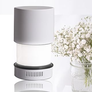 KosherLamp® Brand Shabbos Lamp with Adjustable Shade – Compact LED Bedside Lamp for Dorms & Bedrooms | Modern Jewish Home & Dorm Decor | Shabbat-Friendly Lighting for Calm Ambience - White