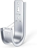 48 Pack 2-Inch Galvanized Steel Cable Support J-Hook with Retainer Clips - 48 Pack - Efficient Cable Management & Organization Solution