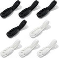 Cord Bundlers, Damage Free Hanging Cord Organizer, No Tools Cable Organizer for Hanging Electrical Cables, 8 PCS (4 White + 4 Black)