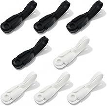 Cord Bundlers, Damage Free Hanging Cord Organizer, No Tools Cable Organizer for Hanging Electrical Cables, 8 PCS (4 White + 4 Black)