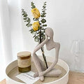 Thinker Statues And Sculptures, Sandstone Resin Thinker Statue Ornaments, Abstract Style Sculptures, Housewarming Gifts, Housewarming Decorations, Living Room Dining Desk Decorations (Right, Small)