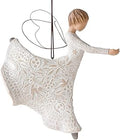 Willow Tree Dance of Life Hanging Ornament, Angel Figurine in Cream, Resin, Metal, Intricate Life-Themed Carvings, Multiple Occasions