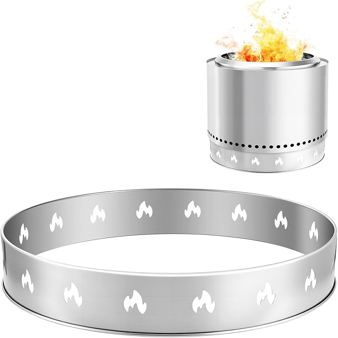 VEVOR Fire Pit Stand for Solo Stove Bonfire,27 Inch Smokeless Fire Pit Ring,Stainless Steel Fireplace Stove Ranger Support Frame Accessory, Portable Outdoor Camping Holder Tools for Fireplace