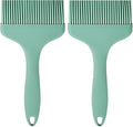 Basting Brush Silicone Pastry Baking Brushes Large Grill BBQ Sauce Marinade Meat Glazing Oil Brush Heat Resistant, Kitchen Cooking Baste Pastries Cakes Desserts, Dishwasher Safe 2Pack (2)