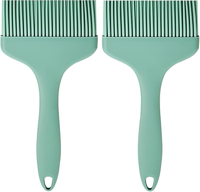 Basting Brush Silicone Pastry Baking Brushes Large Grill BBQ Sauce Marinade Meat Glazing Oil Brush Heat Resistant, Kitchen Cooking Baste Pastries Cakes Desserts, Dishwasher Safe 2Pack (2)