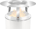 Heat Deflector Fit for Solo Stove Bonfire 19.5", 304 Stainless Steel Heat Diffuser for Bonfire Fire Pit with Grill Gloves & Fix Hoop, Capture and Redirect Warmth, Camping Accessory