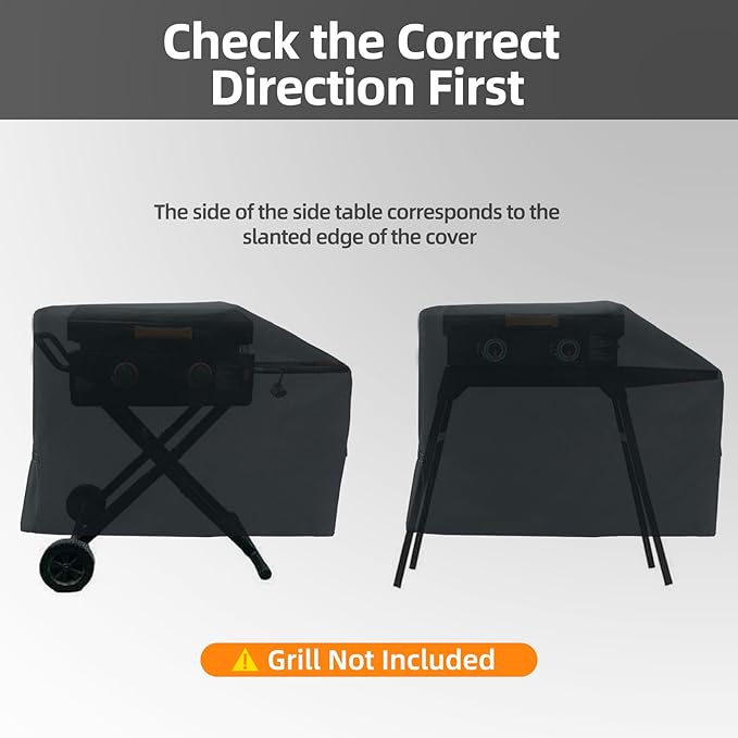 NOELIFE Grill Cover for Blackstone 22 inch Griddle with Hood and Stand, Waterproof Griddle Accessories for Blackstone 17 and 22 inch, Windproof and UV Resistant (Cover only)