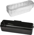 QuliMetal Grease Catcher with 15Pack Aluminum Foil Liners for Camp Chef Griddles - Fits Models SG100, SG90, SG14, SG30, SG60, FTG600, FTG900, FTG475 Portable Grill Griddles, Grease Cup Collection Pan