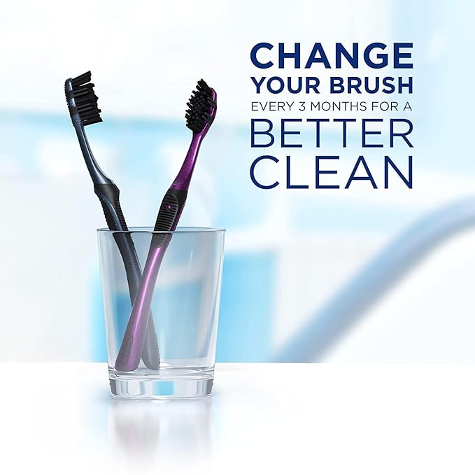 Oral-B Charcoal Toothbrushes, Medium 2ct (Pack of 2)