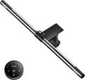 Quntis Monitor Light Bar with Remote, 20.1'' Dual Light Screen Light Bar, Sliding Weighted Clip Fit for All Screens, Adjustable Stepless Dimming, Eye Caring No Glare Gaming Work Desk Lamp, Gray
