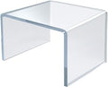 Azar Displays 515328 2.5" Square Acrylic Riser, Clear (4 Pack)