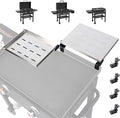 Utheer 2-Pack Griddle Warming Rack for Blackstone 28" Griddles, Stainless Steel Flat Top Grill Accessories | Reversible Rack Adds Prep Space, Foldable Clip-On Design Expands Cooking & Holding Area