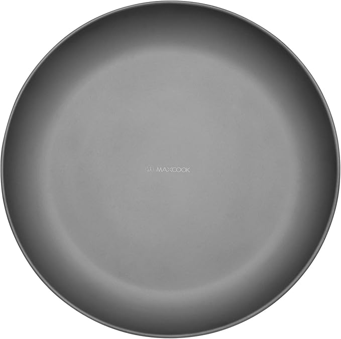 Pure Titanium Camping Plate, 7.68 Inch Ultralight Durable Titanium Dish Plate Cookware, Outdoor Backpacking plate for Camping Hiking Kitchen (19.5 cm)