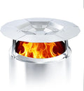 Heat Deflector for Solo Stove Bonfire 19.5", 304 Stainless Steel Heat Diffuser with Handles, Camping Accessory for Solo Stove Bonfire 1.0 & 2.0, Other 19.5" Fire Pits, Capture and Redirect Warmth