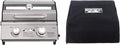 Monument Grills Clearview® 2-Burner Tabletop Propane Gas Grill for Outdoor Portable Camping Cooking with BBQ Cover(2 items)