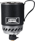 Brs-61 Camping And Backpacking Stove Cooking System 1500w Personal Cooking With Micro Adjustable Valve Burner Stainless Steel Aluminum Alloy Pot For Hiking Fishing Hunting