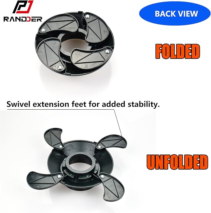 Propane Cylinder Base, 16oz/1lb Gas Cartridge ABS Plastic Base Bracket Gas Bottle Fixed Support, Foldable Gas Tank Base Replacement for Camping Hiking Outdoor