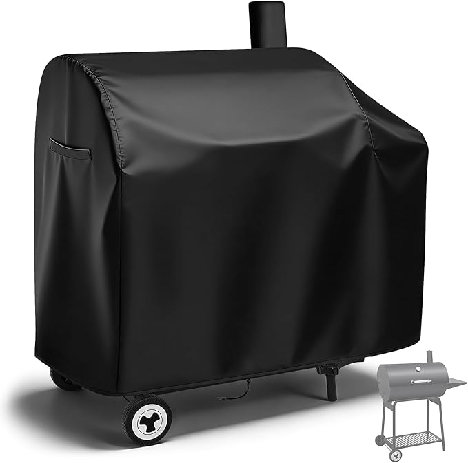 Charcoal Grills Cover for CC1830 30 Barrel Charcoal Grill, Waterproof Outdoor Grill Cover BBQ Grill Cover Barbeque Grill Cover - 44" L×27.6" W×43" H, Black