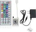 FONEWE 44 Key RGB LED Strip Lights IR Remote Control, Remote Receiver RGB LED Light Strip, 24V Power Adapter for LED Lights