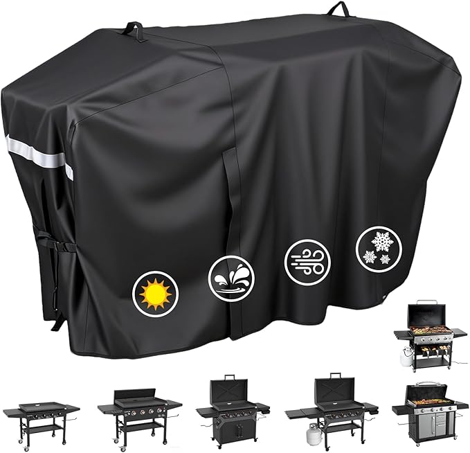 Utheer Grill Cover for Blackstone 36 inches Griddle Cooking Station with Hood Water Resistant, Upgraded Full-Length Heavy Duty 600D Waterproof Fabric Cover for Blackstone 5482 Griddle Cover
