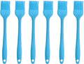 Silicone brush, Oil Brush for BBQ Kitchen Cooking Baking and Grilling (6 PCS,blue)