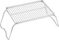 ZORMY 13" Folding Campfire Grill, 304 Stainless Steel Firepit Grill Grate, Heavy Duty Portable Camping Grill with Carrying Bag, Gas BBQ Grill Grate for Backpacking, Hiking, Picnics (Medium)