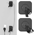 HomeMount TV Cord Hider for Wall Mounted TV - Cable Management Kit to Hide TV Wires Behind The Wall - Includes 2 Cable Manager Brackets, and Thicker Hold Opener for Easy Install (Black)