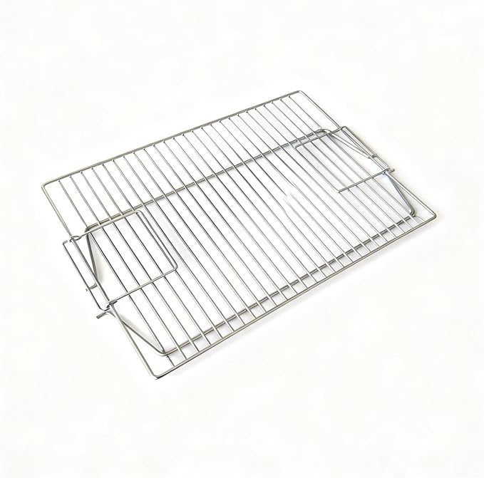 Charmline Stainless Steel Grill Grate Replacement, Lift-Up BBQ Cooking Grid with Handles, Suitable for Charmline Portable Charcoal Grill, Ideal for Meat, Steak & Outdoor Camping (20x14in)
