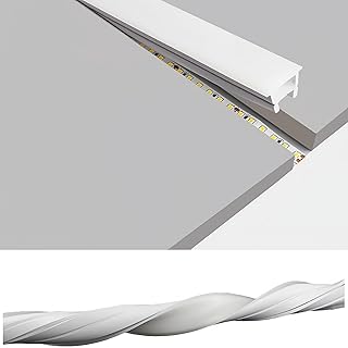 Silicone LED Channel System, 32.8Ft/10M Through Free White 12x10mm DIY LED Neon Rope Light IP67 Waterproof Tube for 8-10mm Strip Lights Installation for Indoor Outdoor Ambient Decor