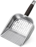 Griddle Scoop for Blackstone with a Any-Edge Hook, Stainless Steel Griddle Portable Food Mover for Stir Fry and Move Food, Sifting Grill Shovel