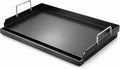 Utheer 25" x 16" Nano-Ceramic Nonstick Griddle for Gas & Charcoal Grills – Universal Flat Top with Grease Groove, Reinforced Ridges & High Sidewalls, Perfect for Healthy Cooking, Parties & Camping