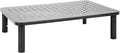 Mount-It! Height Adjustable Single Monitor Riser | Metal Mesh Computer Screen Platform | Desktop Riser for Laptop, Monitor, and Printer | 44lbs Capacity (Black)