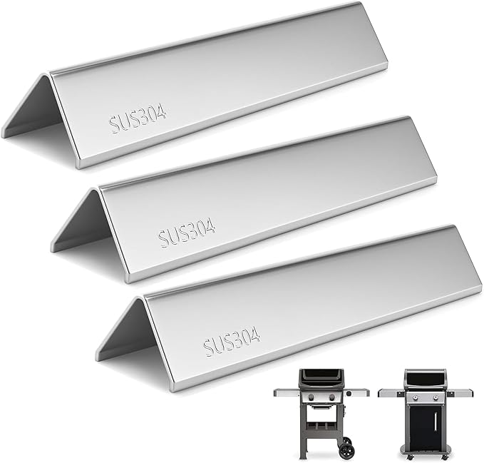 7635 15.3 Inch SUS304 Flavorizer Bars for Weber Spirit I & II 200 Series - E210, S210, E220, S220 with Front Control Knobs, Flavor Bars for Weber GS4 Spirit Grill Replacement Parts 7635 67045