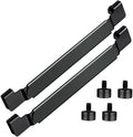 Griddle Spatula Holder, 6.5-10.2 Inch Adjustable Stainless Steel Grill Tool Hold Rack for Blackstone, Camp Chef, Royal Gourmet(2 Pack/Black)