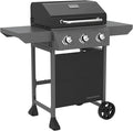 Megamaster 3-Burner Propane Gas Grill with Side Tables, 30,000BTUs, 429.81 SQ. In. Cooking Space, 2 Wheel Transport, Outdoor Kitchen Grill for BBQs, Backyards, Tailgating, and More - 720-1094