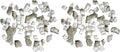 Hiland Reflective Fire Glass, 10 lb, Crystal (Pack of 2)
