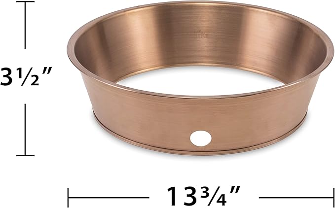 TIKI Patio & Celebration Fire Pit Heat Deflector Insert – Durable Metal Heat Reflector for Enhanced Warmth, Gold Finish, 13.78 Inch