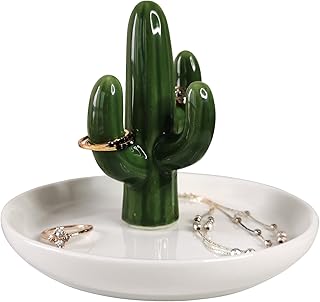 AUTOARK Cactus Ring Holder Jewelry Tray,Desktop Jewelry Display Organizer,Office & Home Decor,Wedding Birthday,AJ-205