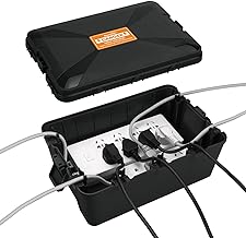 Blumway Large Outdoor Electrical Box (12.5x8.5x5 inch), IP54 Waterproof Outdoor Outlet Extension Cord Cover Weatherproof, Protect Outlet, Plug,Power Strip,Timer, Socket,Holiday Light