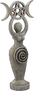 Ebros Abstract Neopagan Shaman Spiral Goddess Statue Lunar Triple Goddess Wicca Feminine Symbol Figurine