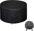 SheeChung Fire Pit Cover 36"x34" for Ikuby Fire Pit Sphere,Waterproof Heavy Duty 600D Round Fire Pit Cover for Outdoor Large Globe/Ball Firepit,Fits Propane Gas Fire Pit