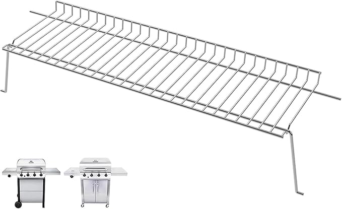 G470-0001-W1 Grill Warming Rack for Charbroil Performance 4 Burner Grill Replacement Parts 463342119 463347519 463342118 463376117 463376217 463332718, Swing Away Grid for Charbroil Accessories
