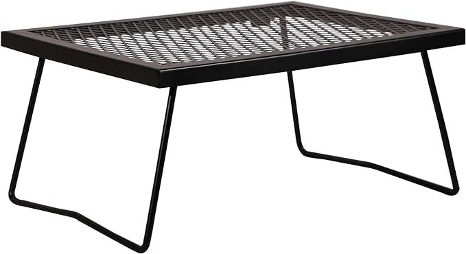 REDCAMP Folding Campfire Grill Grate, Portable Heavy Duty Steel Grate, Fire Pit Grill Grate for Outdoor Camping Cooking BBQ