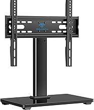 PERLESMITH Universal TV Stand Legs for 32-60 inch TVs, Table Top TV Stand up to 88 lbs, Height Adjustable Television TV Mount, Universal TV Base for Livingroom & Bedroom, VESA 400x400mm PSTVS04-N1